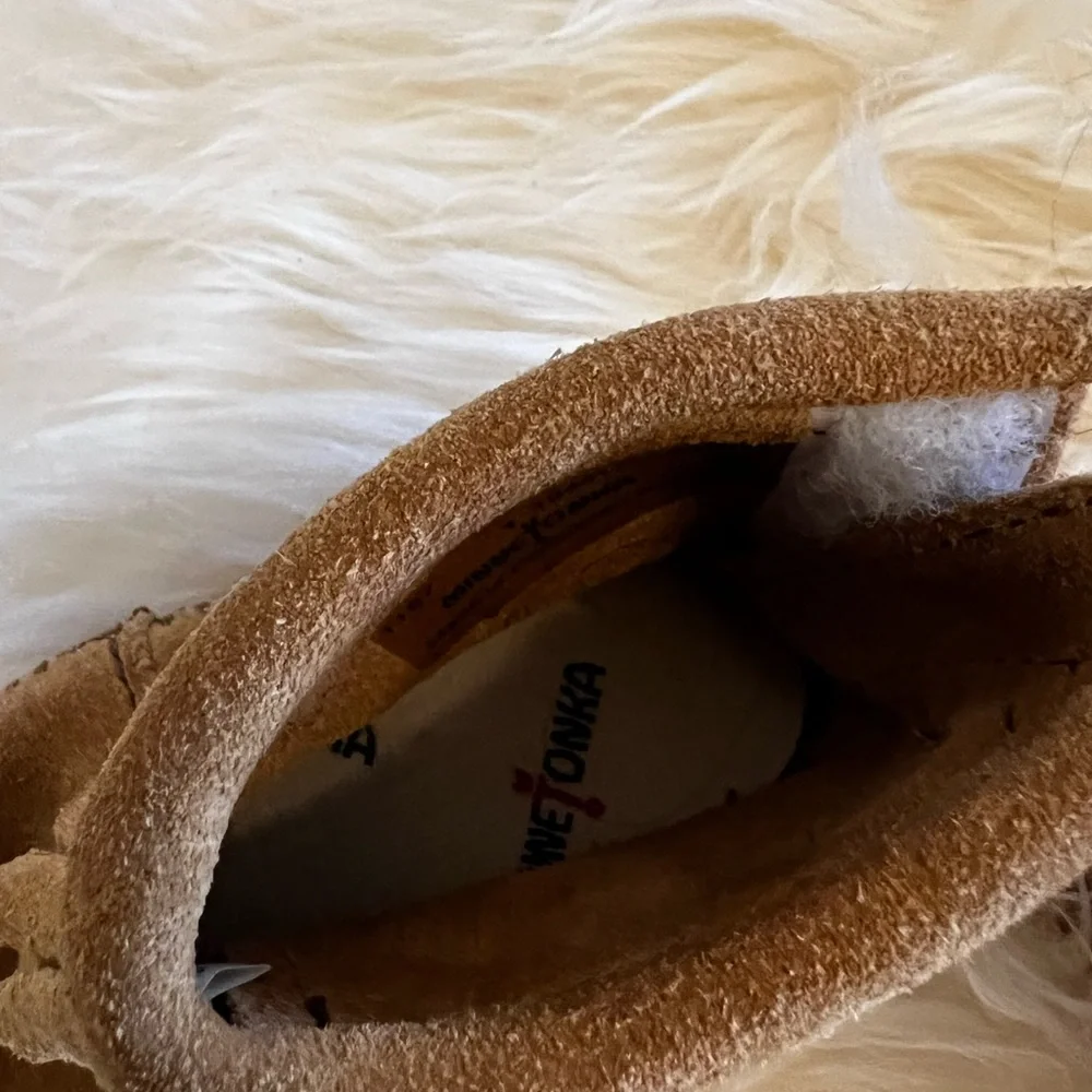 Minnetonka Tan Moccasins